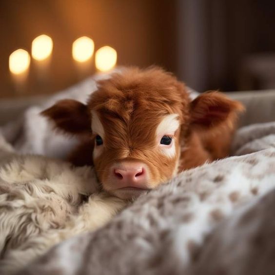 mini highland cow